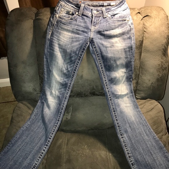 Miss Me Ankle Stretch Boot Cut Distressed Jeans - Picture 6 of 6